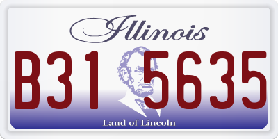 IL license plate B315635
