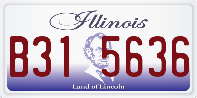 IL license plate B315636