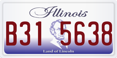 IL license plate B315638