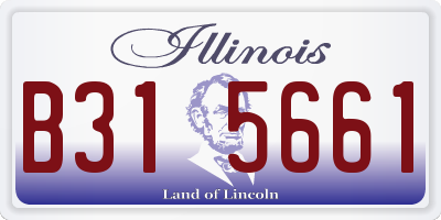 IL license plate B315661