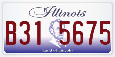 IL license plate B315675
