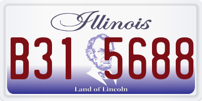 IL license plate B315688