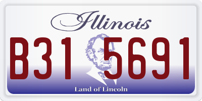 IL license plate B315691