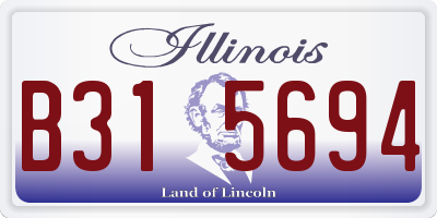 IL license plate B315694