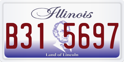 IL license plate B315697