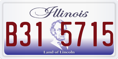 IL license plate B315715