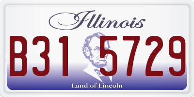 IL license plate B315729