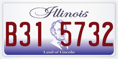 IL license plate B315732
