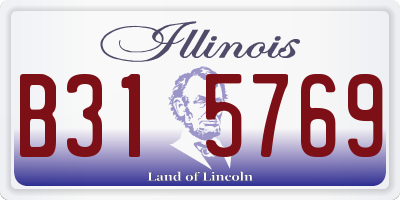 IL license plate B315769