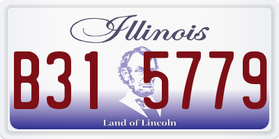 IL license plate B315779