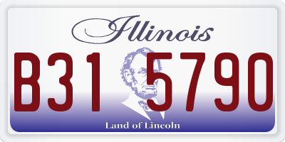 IL license plate B315790