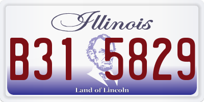 IL license plate B315829
