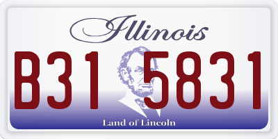 IL license plate B315831