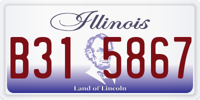 IL license plate B315867