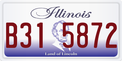 IL license plate B315872