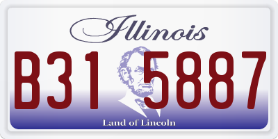 IL license plate B315887