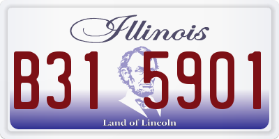 IL license plate B315901
