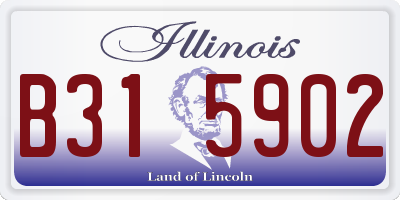 IL license plate B315902