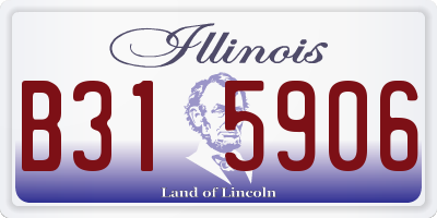 IL license plate B315906