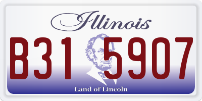 IL license plate B315907