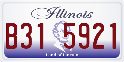 IL license plate B315921