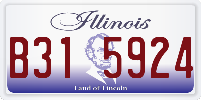 IL license plate B315924