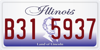 IL license plate B315937
