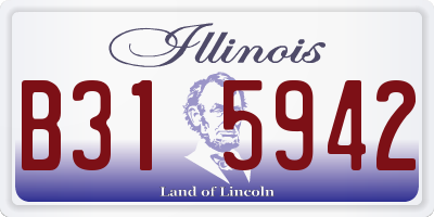 IL license plate B315942