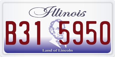 IL license plate B315950