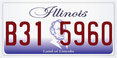 IL license plate B315960