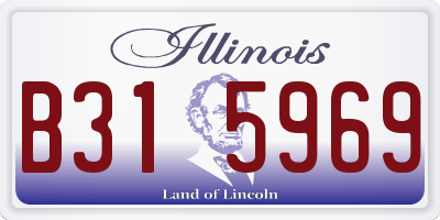 IL license plate B315969