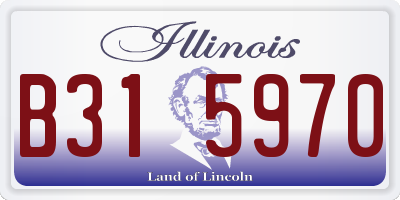 IL license plate B315970