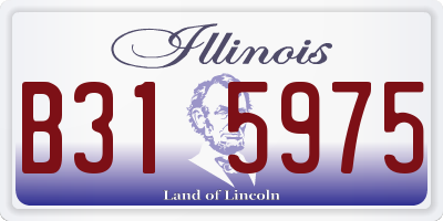 IL license plate B315975