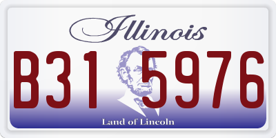 IL license plate B315976