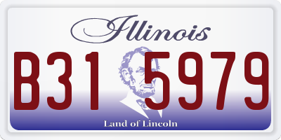 IL license plate B315979