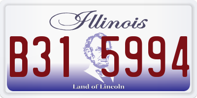 IL license plate B315994