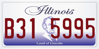 IL license plate B315995