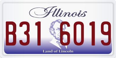 IL license plate B316019
