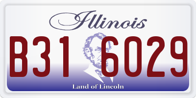 IL license plate B316029