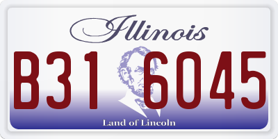IL license plate B316045