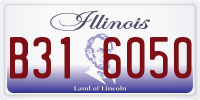 IL license plate B316050