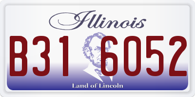 IL license plate B316052