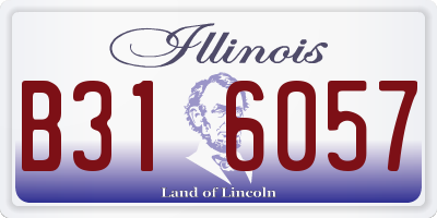IL license plate B316057