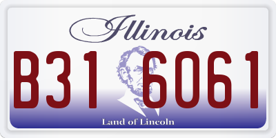 IL license plate B316061
