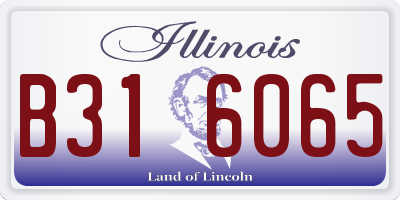 IL license plate B316065