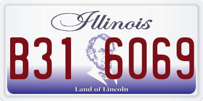 IL license plate B316069