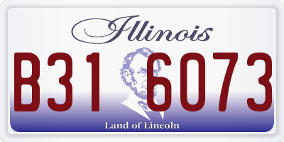 IL license plate B316073