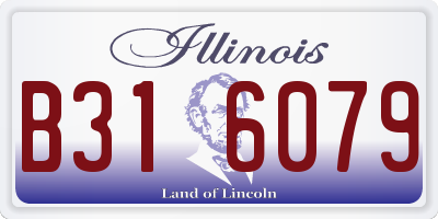 IL license plate B316079