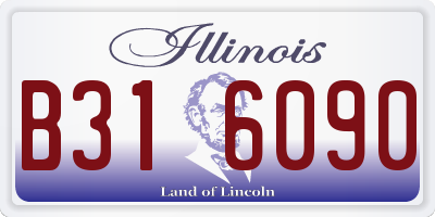 IL license plate B316090