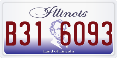 IL license plate B316093